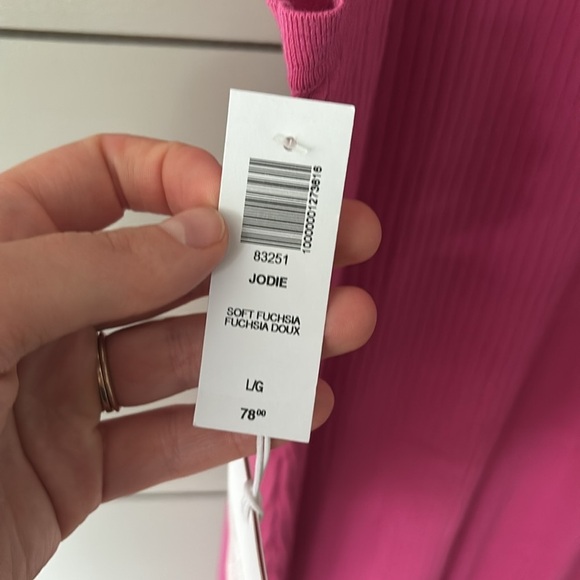 Sunday Best Jodie Ribbed Tank Dress – Soft Fuchsia – Size L – NWT - Picture 6 of 13